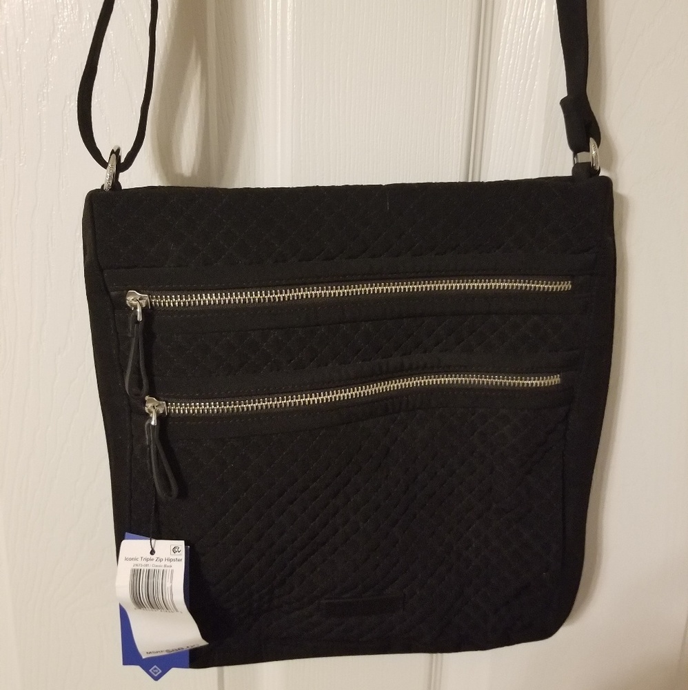 NWT Vera Bradley Triple Zip hipster